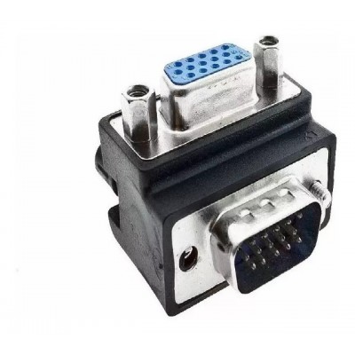 Adaptador Vga Em L Macho X Femea 90 Graus